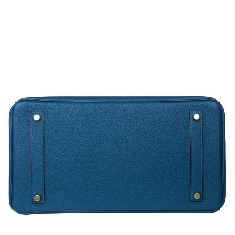 Hermès Birkin 35 Blue de Galice Gold Hardware
