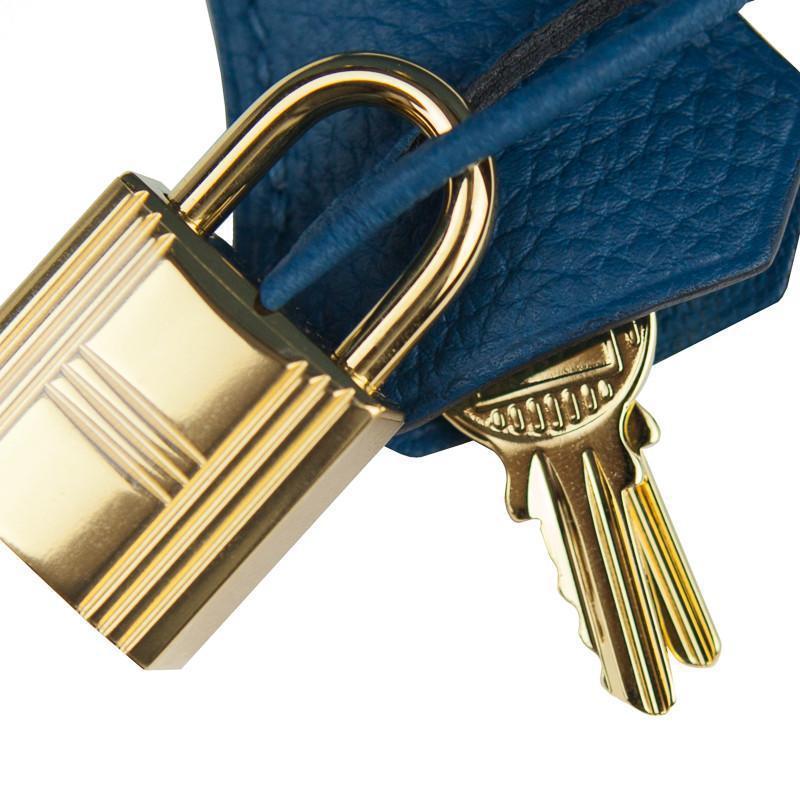 Hermès Birkin 35 Blue de Galice Gold Hardware