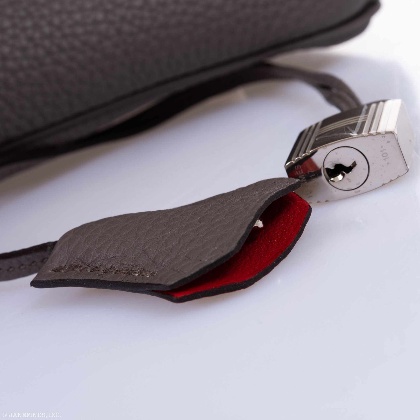 Hermès Birkin 35 HSS Bi-Color Etain & Rouge Vif Togo Palladium Hardware