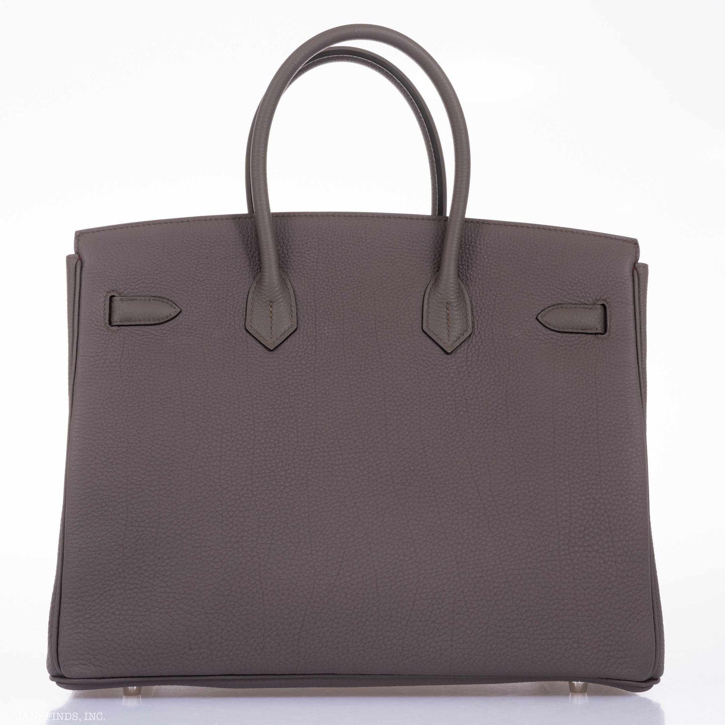 Hermès Birkin 35 HSS Bi-Color Etain & Rouge Vif Togo Palladium Hardware