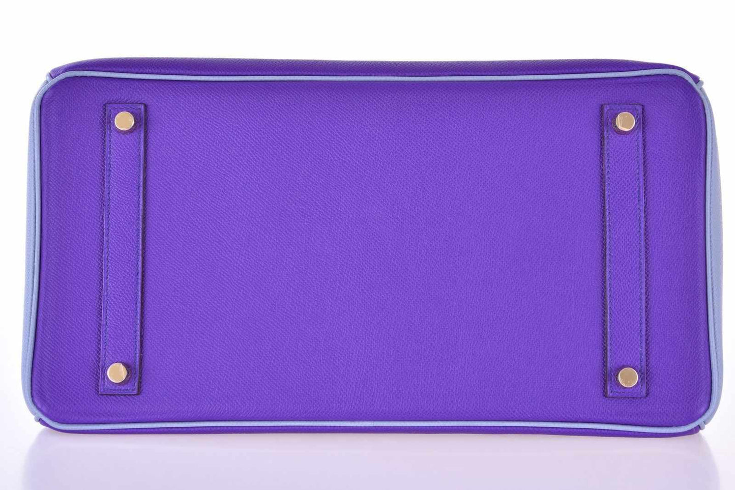 Hermès Birkin 35 HSS Crocus And Blue Lin Epsom Gold Hardware