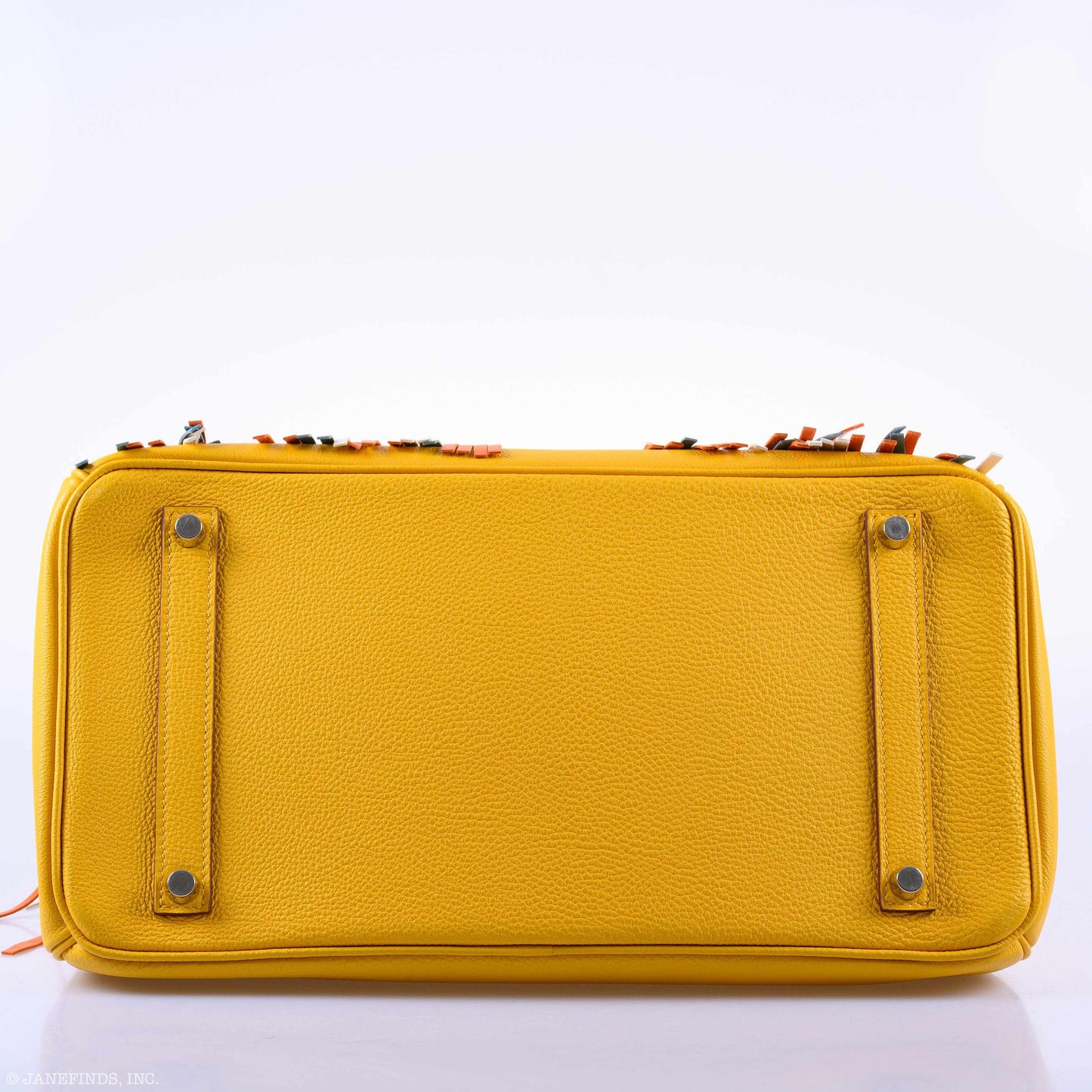 Hermès Birkin 35 HSS Fringe Soleil Togo & Multicolor Swift Leather Palladium Hardware