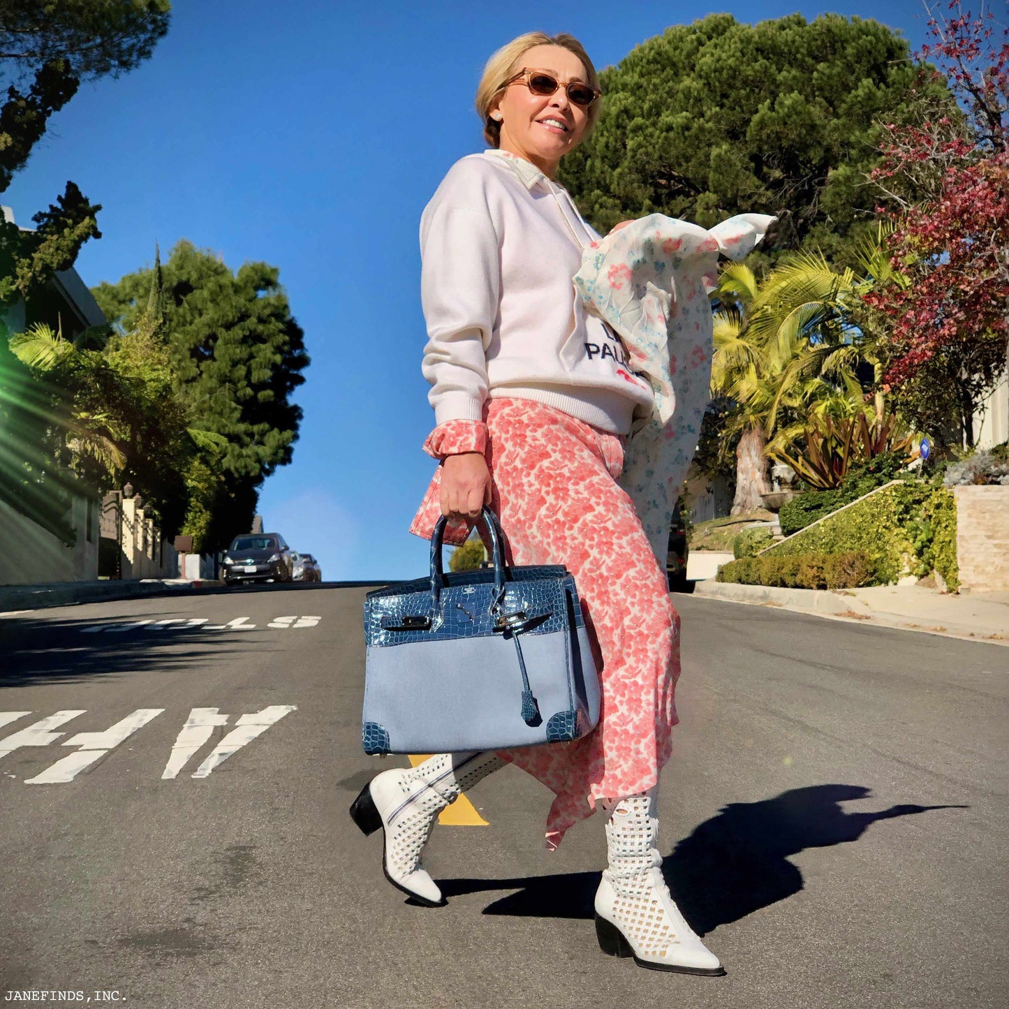 Hermès Birkin 35 Shiny Blue Roi Porosus Crocodile & Denim Palladium Hardware