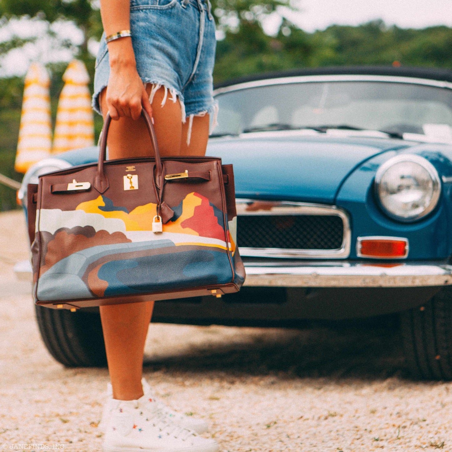 Hermès Birkin 40 "Au Route du Monde" Chocolate Gold Hardware * JaneFinds Custom Shop