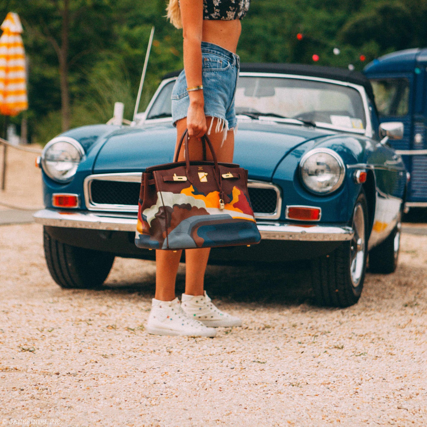 Hermès Birkin 40 "Au Route du Monde" Chocolate Gold Hardware * JaneFinds Custom Shop