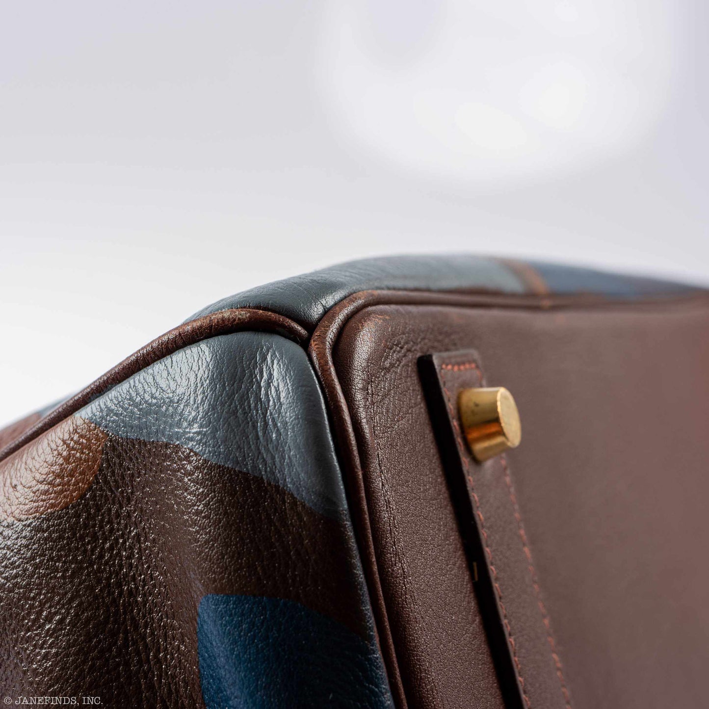 Hermès Birkin 40 "Au Route du Monde" Chocolate Gold Hardware * JaneFinds Custom Shop