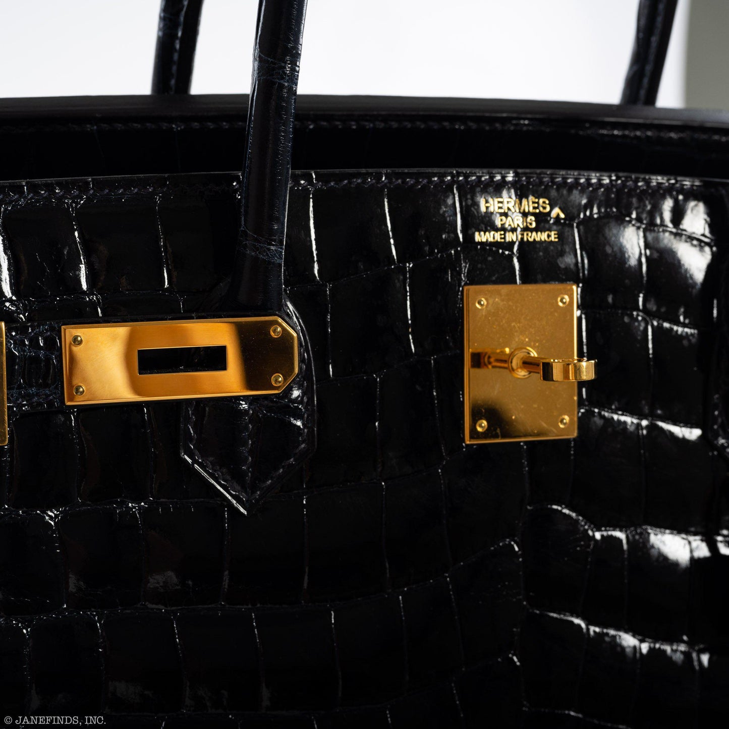 Hermès Birkin 40 Blue Nuit Porosus Crocodile Gold Hardware - 2016, X