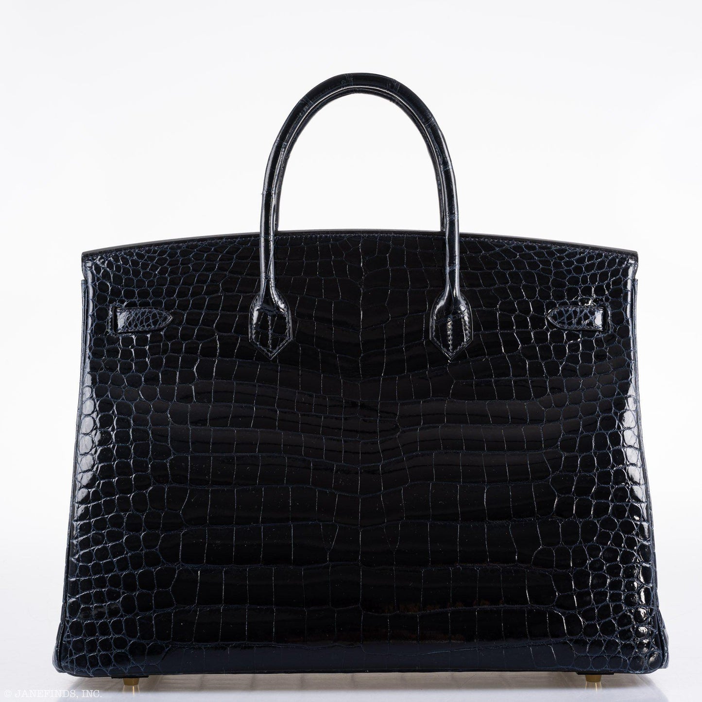 Hermès Birkin 40 Blue Nuit Porosus Crocodile Gold Hardware - 2016, X
