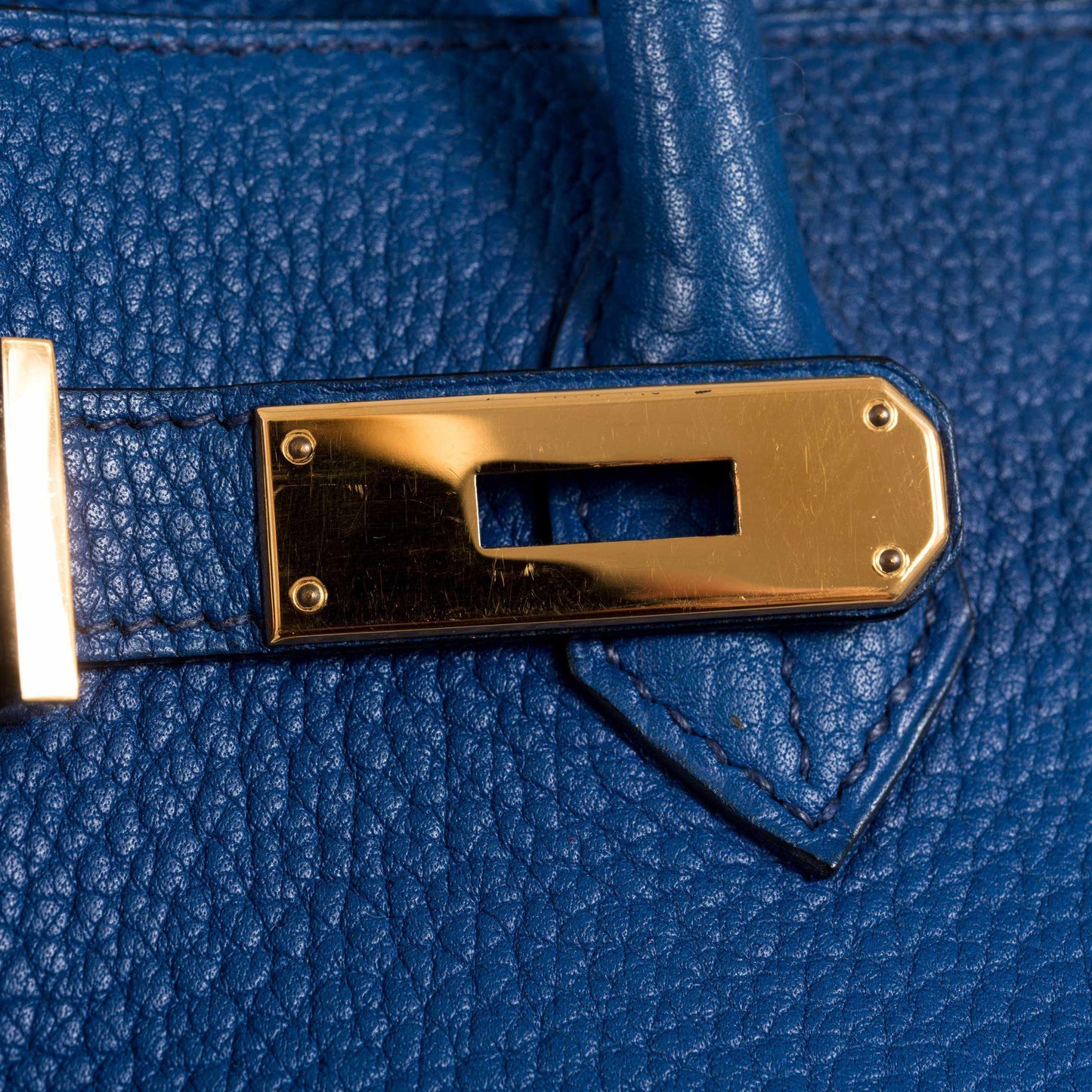 Hermès Birkin 40 French Blue Fjord Gold Hardware