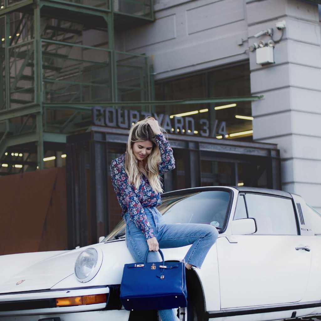 Hermès Birkin 40 French Blue Fjord Gold Hardware