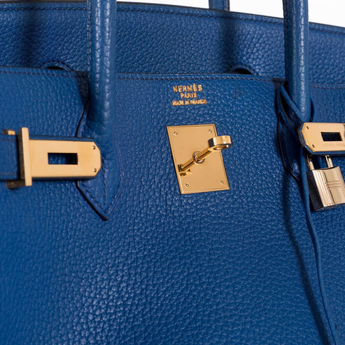 Hermès Birkin 40 French Blue Fjord Gold Hardware