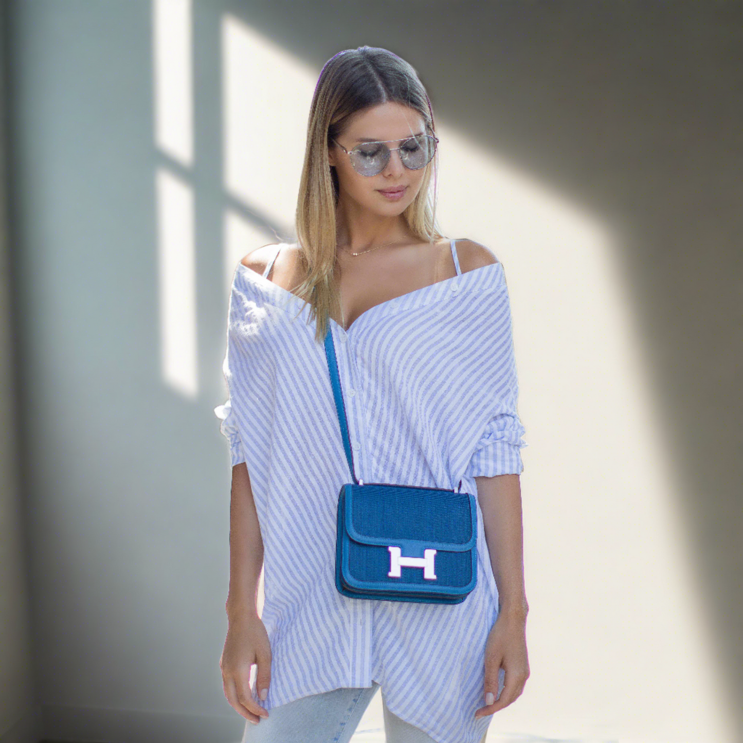 Hermès Constance 18 Special Edition Mykonos And Blue Thalassa Crinoline
