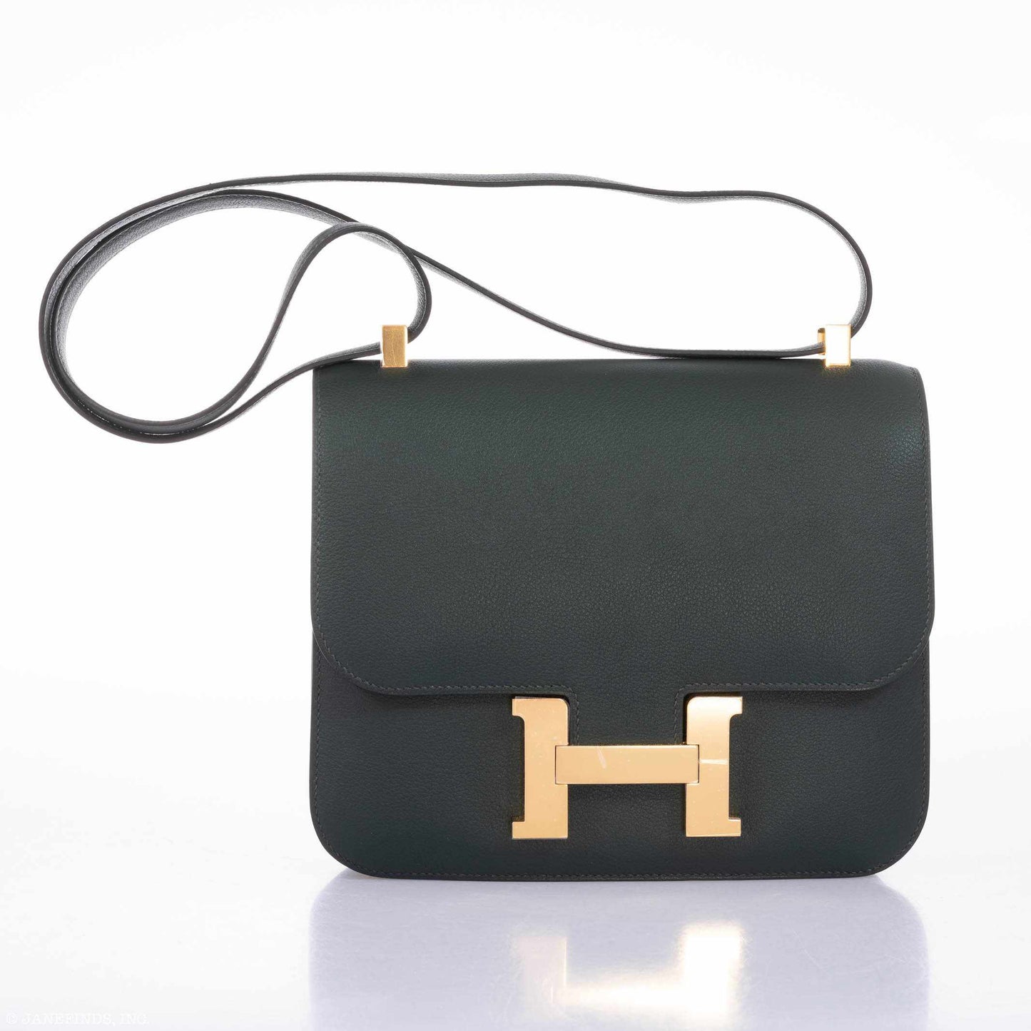 Hermès Constance 24 Vert Titien Evercolor Gold Hardware