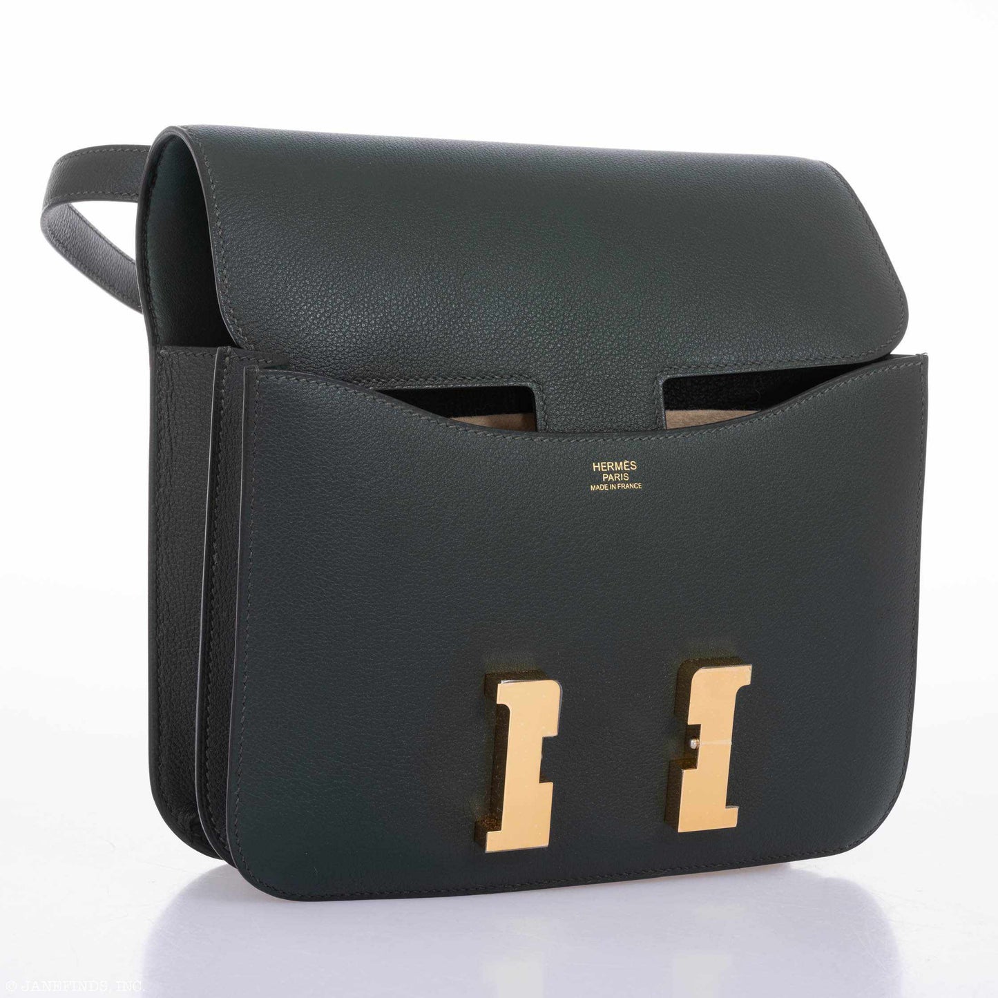 Hermès Constance 24 Vert Titien Evercolor Gold Hardware
