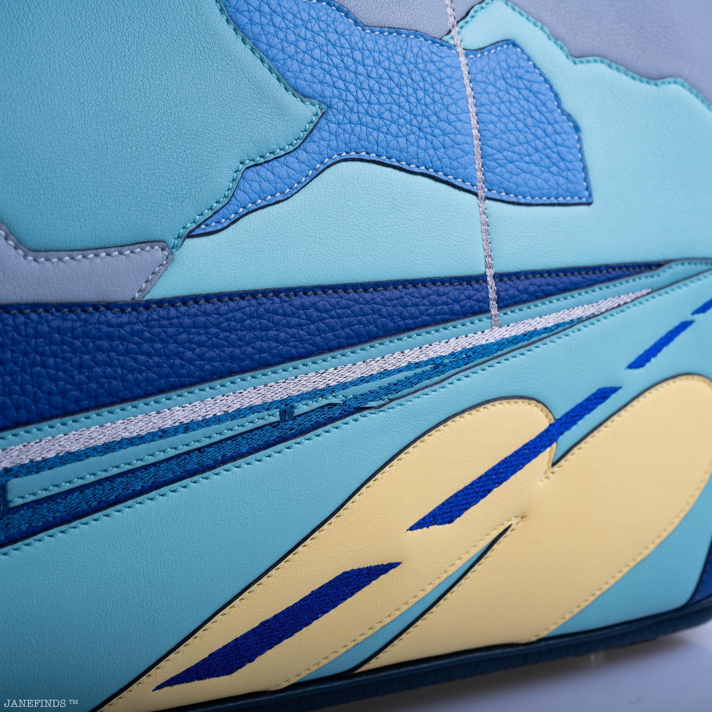 Hermès Endless Road HAC Birkin 50 Multicolor Togo and Swift Leather Palladium Hardware