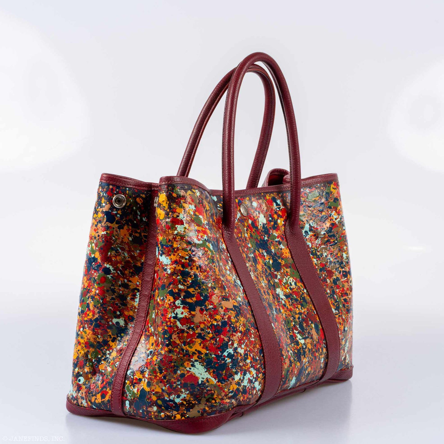 Hermès Garden Party PM with Rouge H Buffalo Leather Trim "Autumn Fizz" * JaneFinds Custom Shop