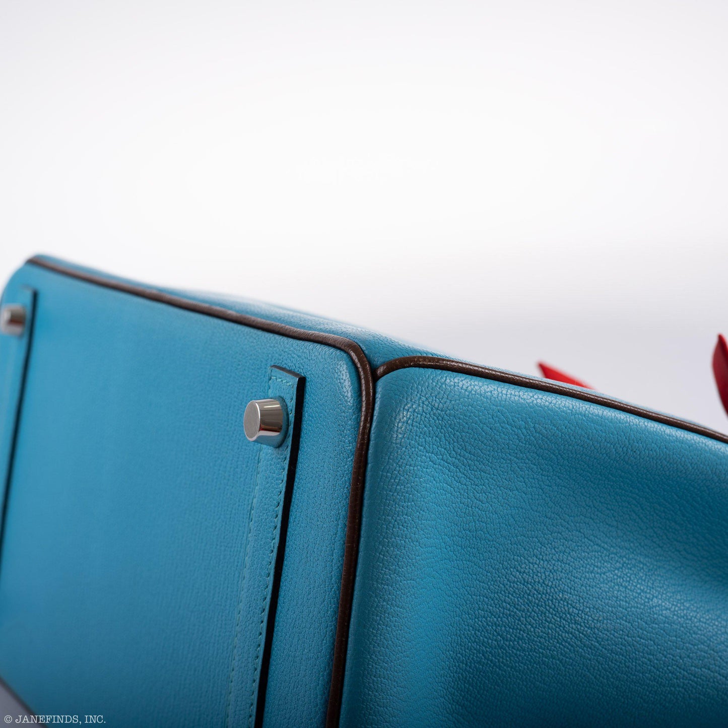 Hermès HSS Birkin 30 Bleu Aztec and Havane Chevre Palladium Hardware