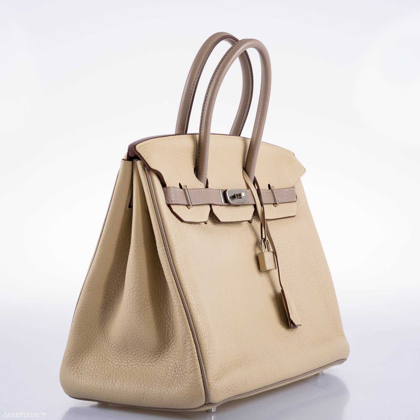 Hermès HSS Birkin 35 Parchemin & Etoupe Epsom with Palladium Hardware - 2010, N Square