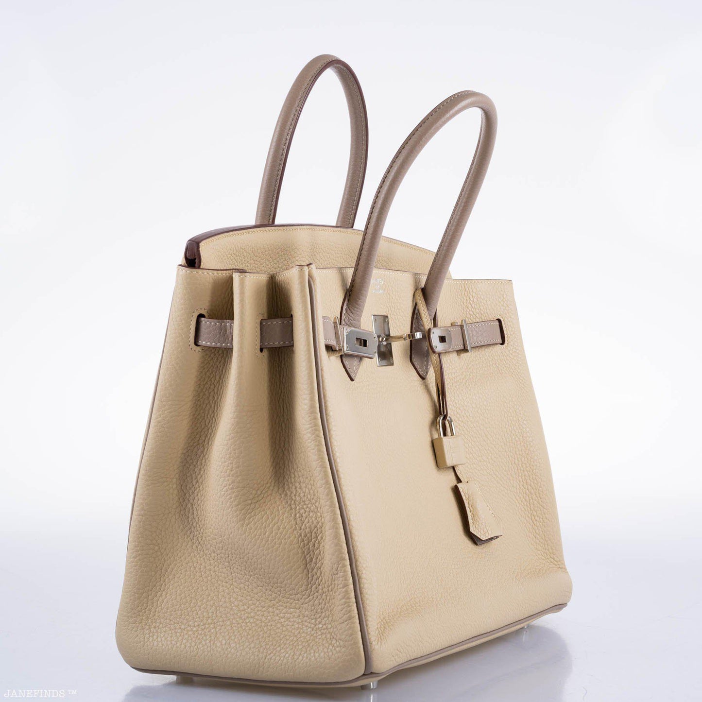 Hermès HSS Birkin 35 Parchemin & Etoupe Epsom with Palladium Hardware - 2010, N Square