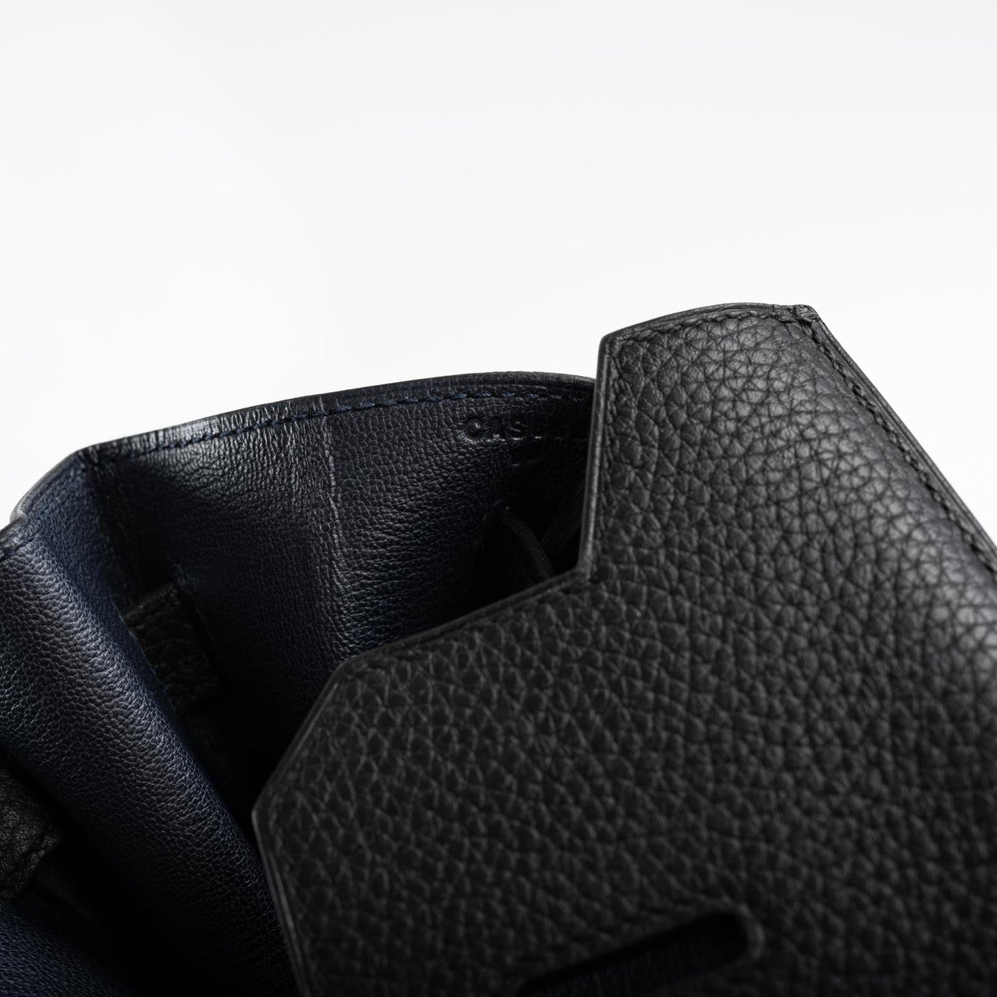 Hermès HSS Birkin 40 Black Togo with Blue Royal Interior Gold Hardware