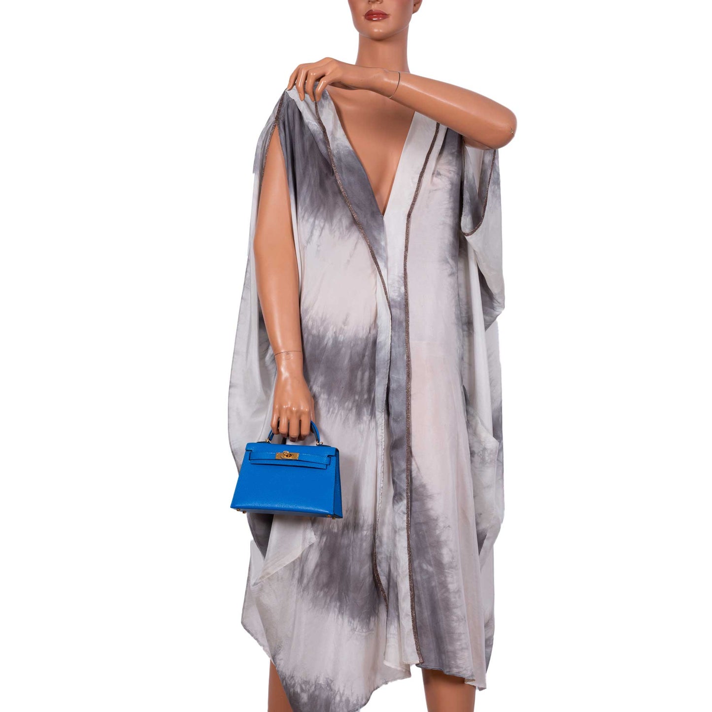 Hermès Kelly 20 Mini II Bleu Hydra Chevre Mysore Gold Hardware- 2018, C