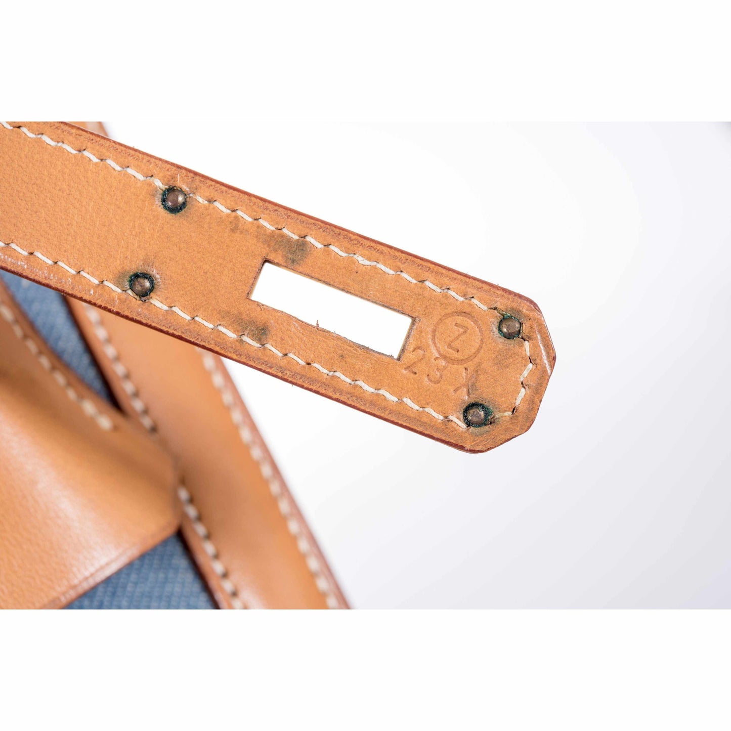 Hermès Kelly 35 Blue Denim With Barenia Gold Hardware Rare Limited