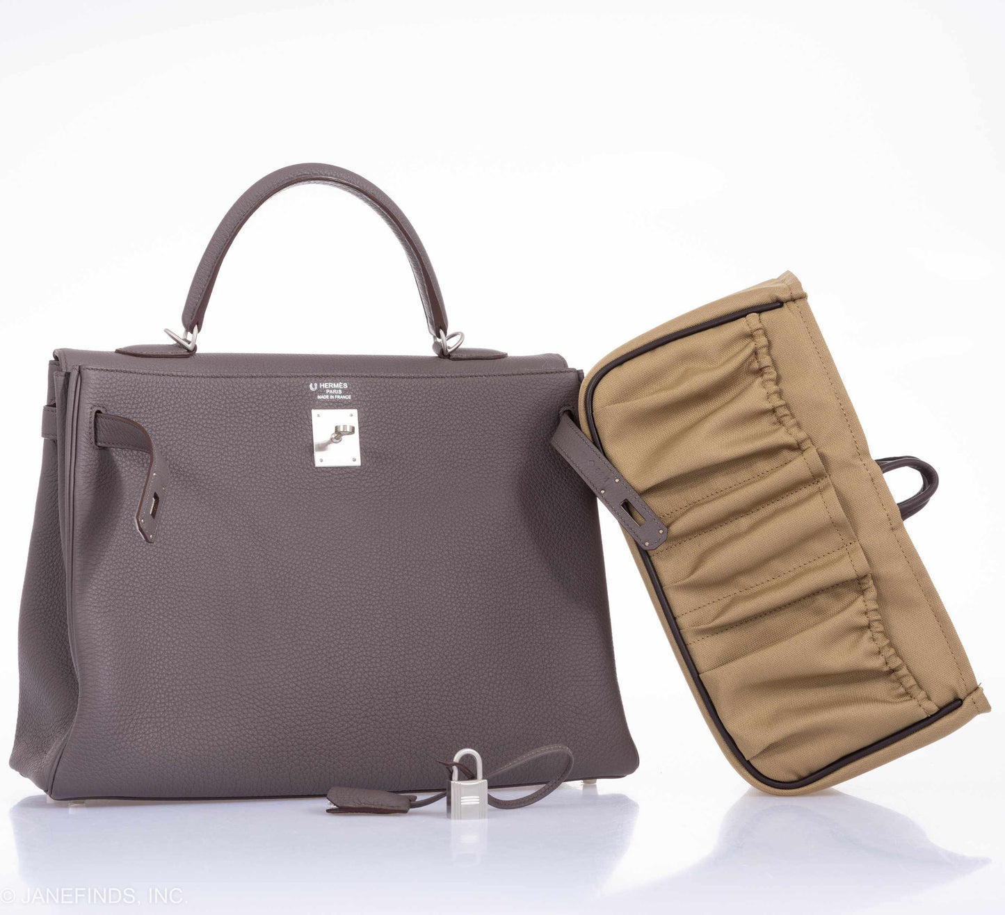 Hermès Kelly 35 HSS Etain Blue Tempete Togo Brushed Palladium Hardware