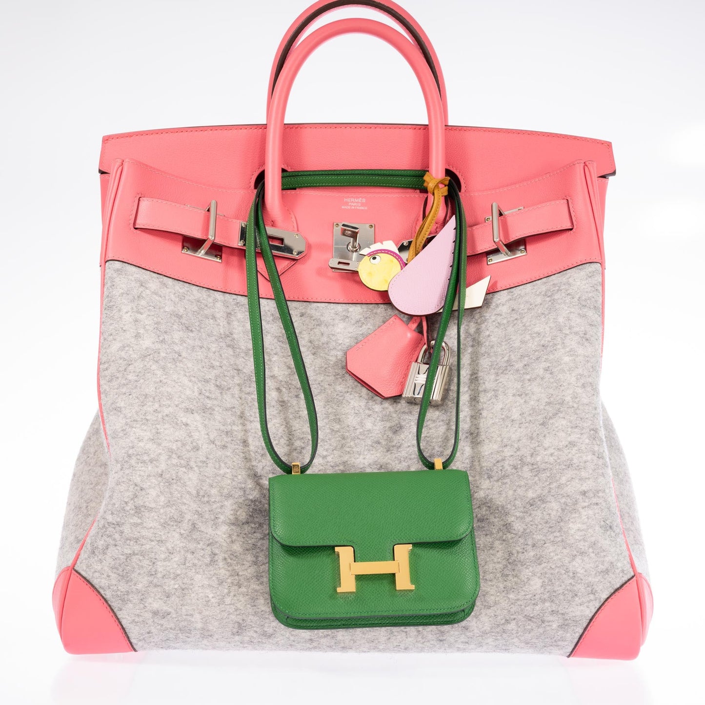 Hermès Micro Constance 14 Vert Cru Epsom Gold Hardware