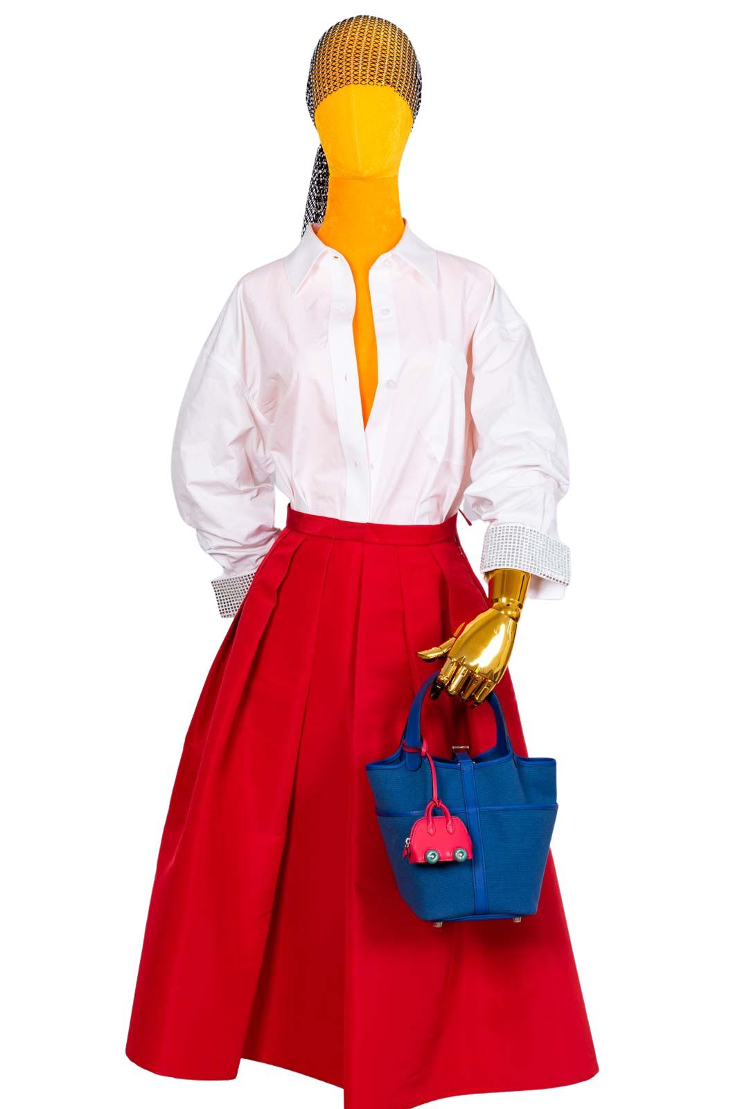 Hermès Picotin Lock 18 Bleu Royal Swift and Bleu Egee Toile Geoland Cargo Palladium Hardware