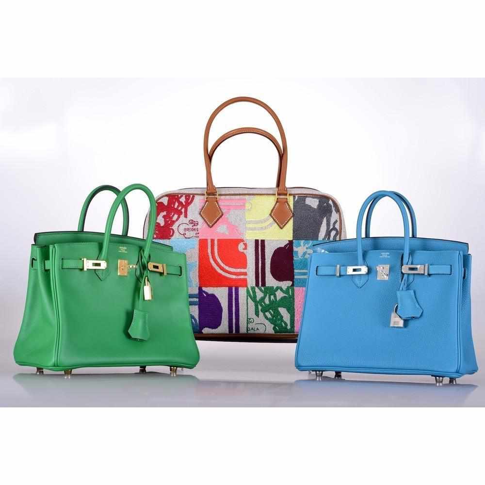 Hermès Plume 32 Plume Multicolor Special Order Palladium Hardware