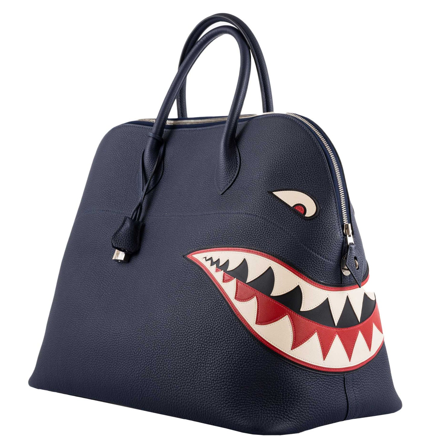 Hermès Shark Bolide 45 Bleu Nuit Togo Palladium Hardware