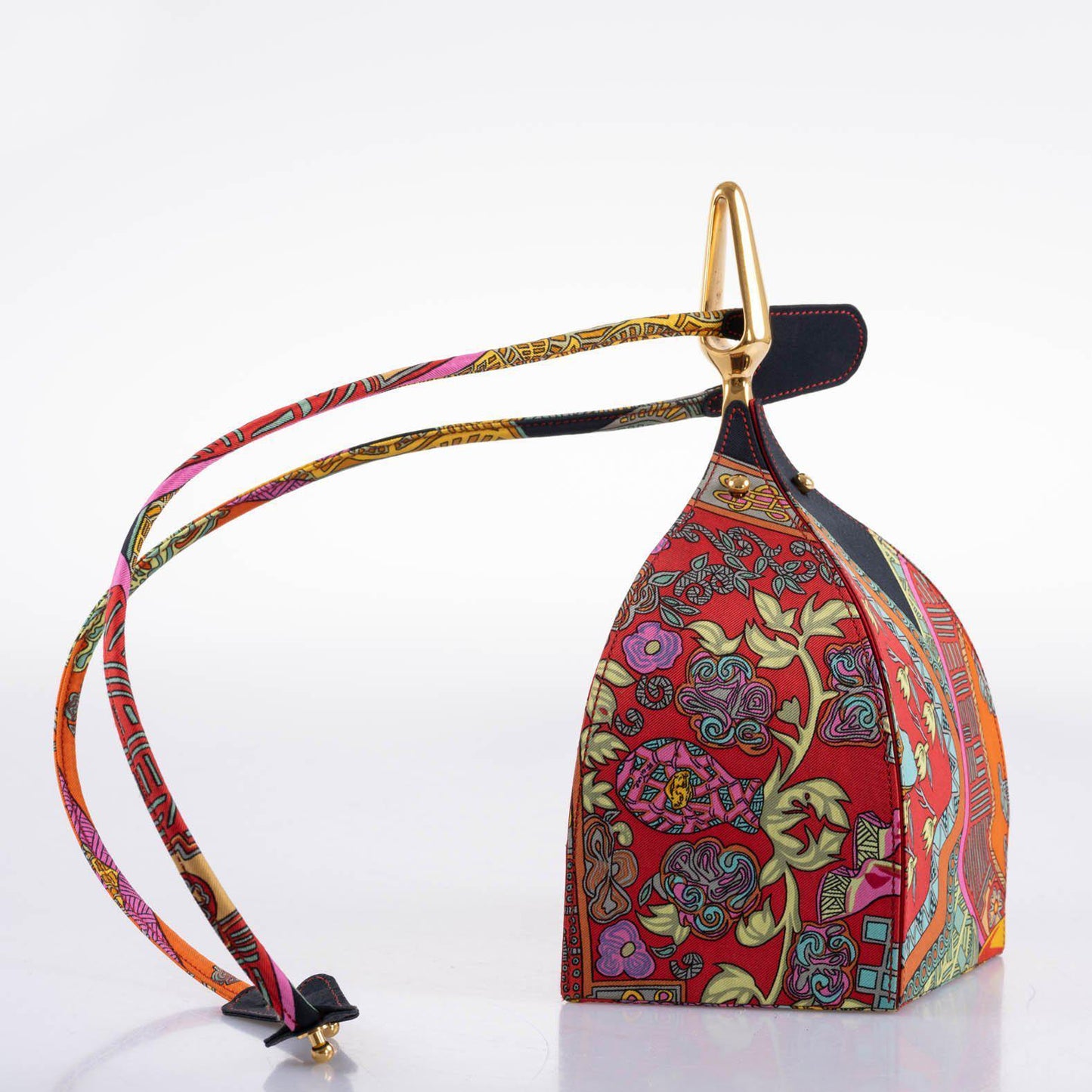 Hermès Unique Silk ‘Art des Steppes’ Yurt Runway Bag - 1991