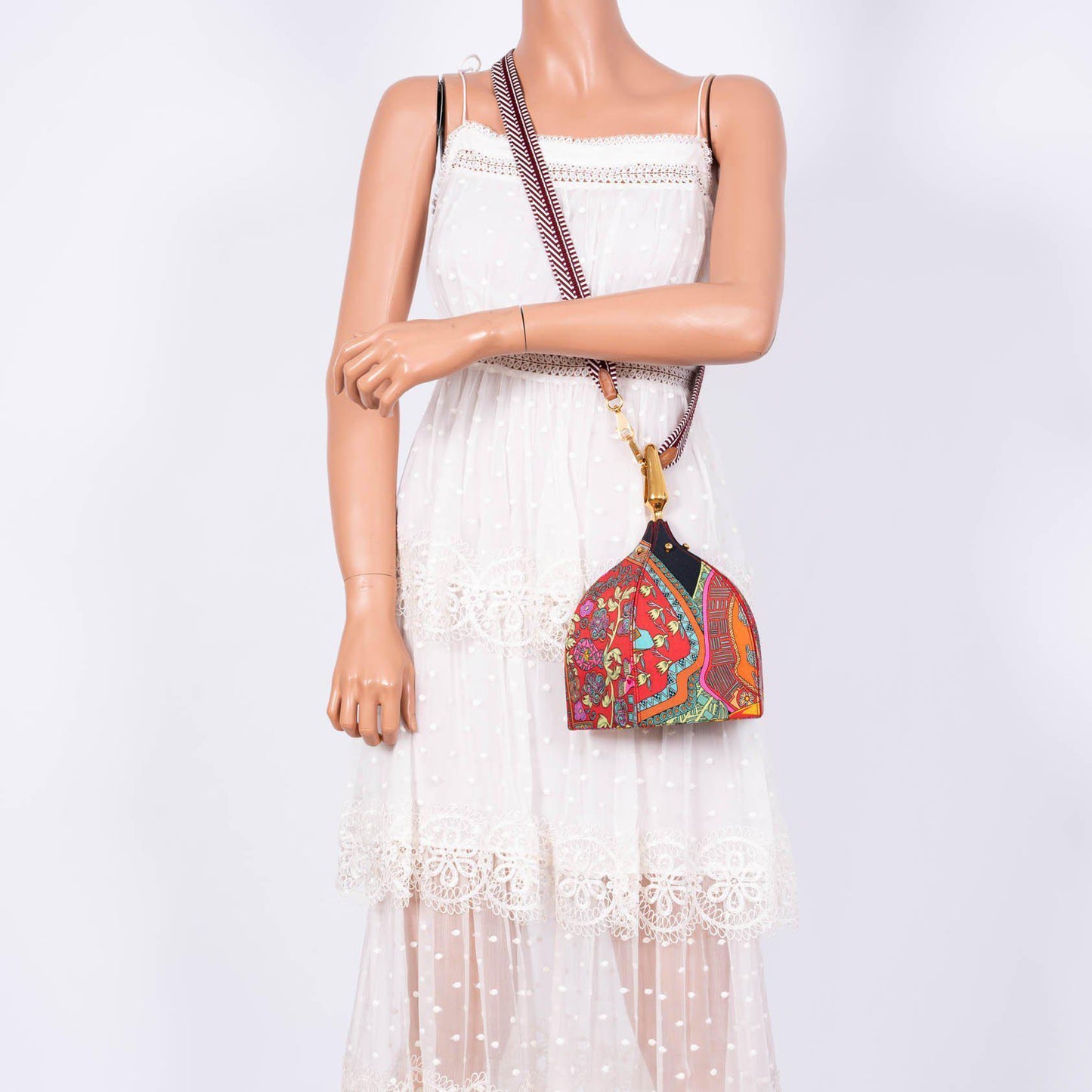 Hermès Unique Silk ‘Art des Steppes’ Yurt Runway Bag - 1991