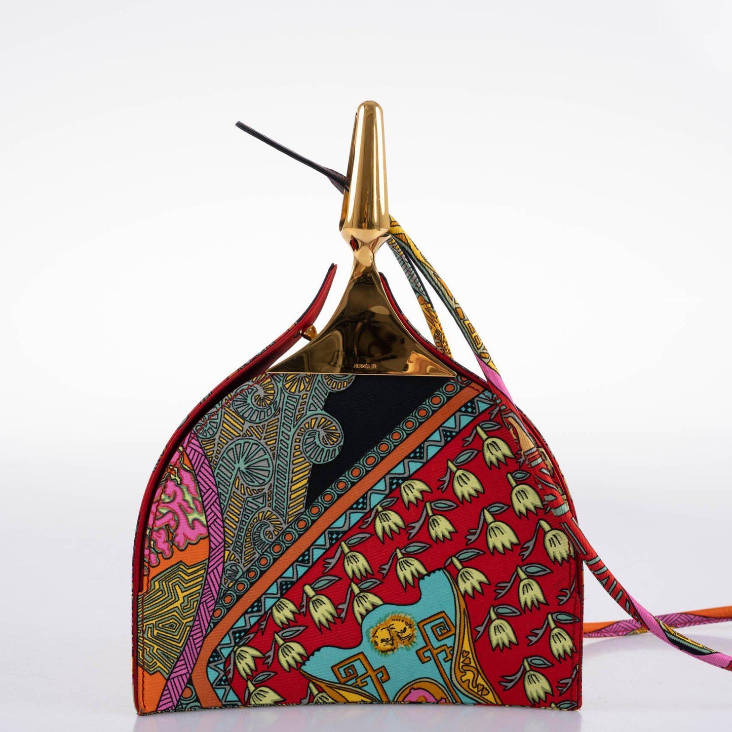 Hermès Unique Silk ‘Art des Steppes’ Yurt Runway Bag - 1991