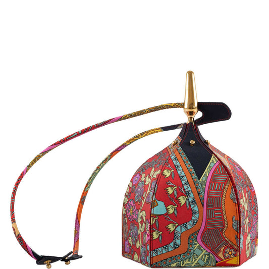 Hermès Unique Silk ‘Art des Steppes’ Yurt Runway Bag - 1991