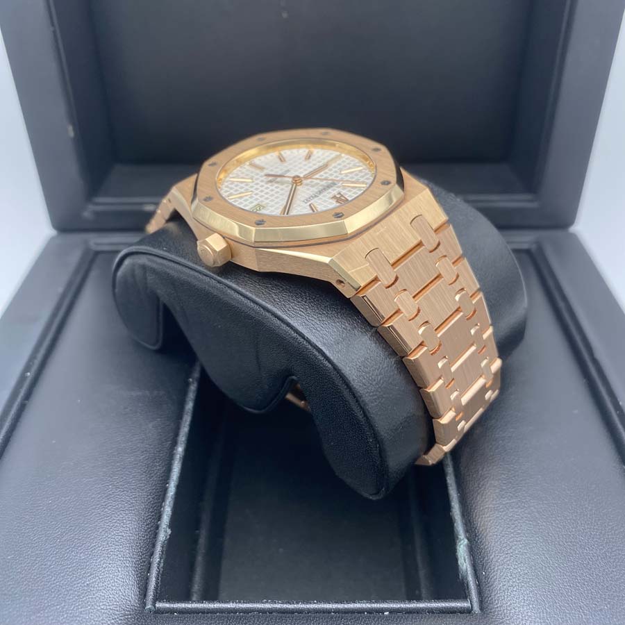 Audemars Piguet Royal Oak 39mm 15300OR on New Style Bracelet White Dial Pre-Owned