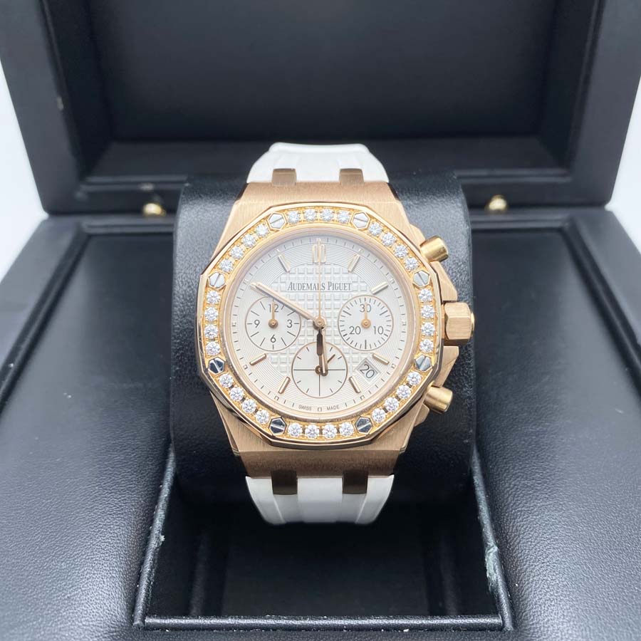 Audemars Piguet Royal Oak Offshore Chronograph 37mm 26231OR White Dial Pre-Owned