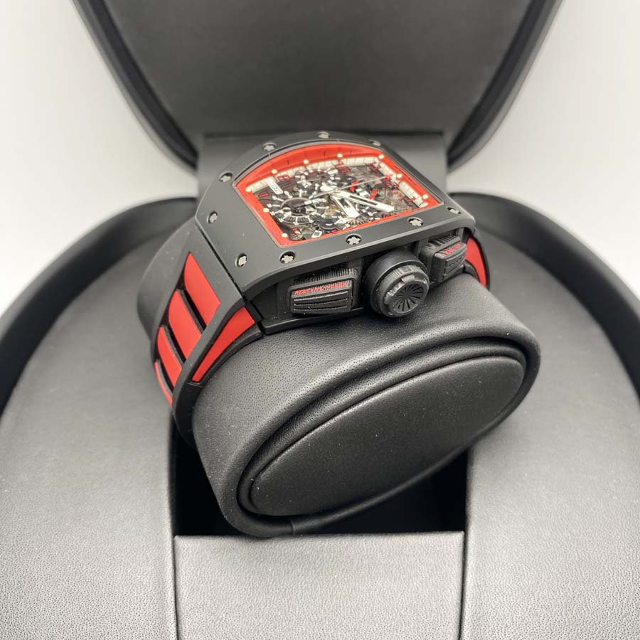 Richard Mille Chronograph RM11-FM Felipe Massa Midnight Fire Carbon 50mm Openworked Dial Pre-Owned