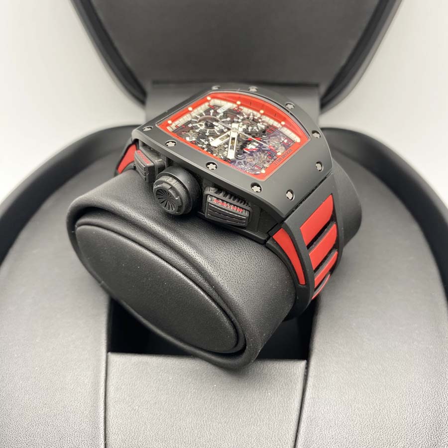 Richard Mille Chronograph RM11-FM Felipe Massa Midnight Fire Carbon 50mm Openworked Dial Pre-Owned