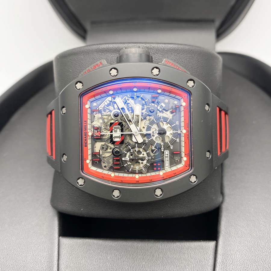 Richard Mille Chronograph RM11-FM Felipe Massa Midnight Fire Carbon 50mm Openworked Dial Pre-Owned