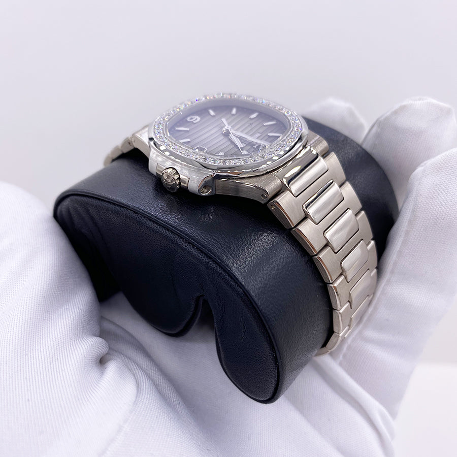 Patek Philippe Nautilus Quartz 32mm 7010/1G-010 Grey Dial Pre-Owned