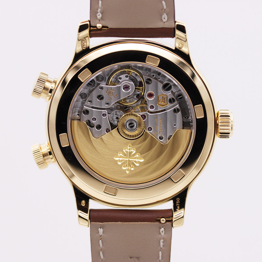 Patek Philippe Calatrava Pilot Travel Time Complication 37mm 7234R-001 Brown Dial
