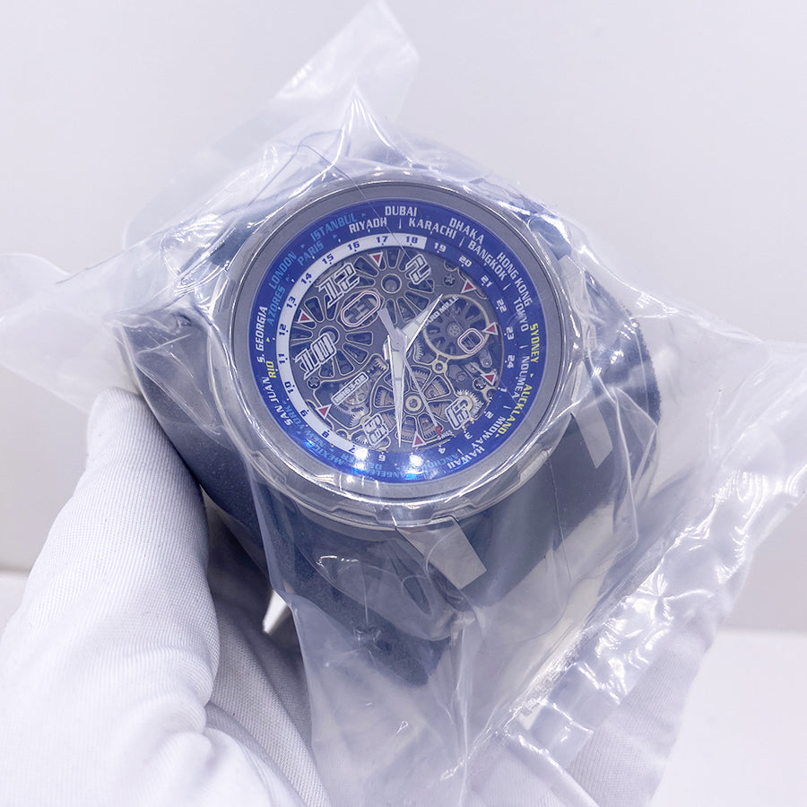 Richard Mille RM63-02 World Timer Automatic 47mm Openworked Dial Factory Sealed