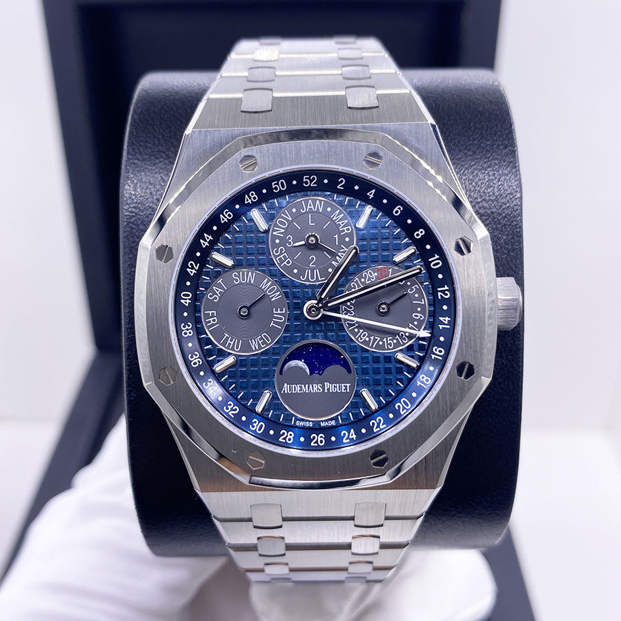 Audemars Piguet Royal Oak Perpetual Calendar 41mm 26574TI.OO.1220TI.01 Blue/Grey Dial Pre-Owned