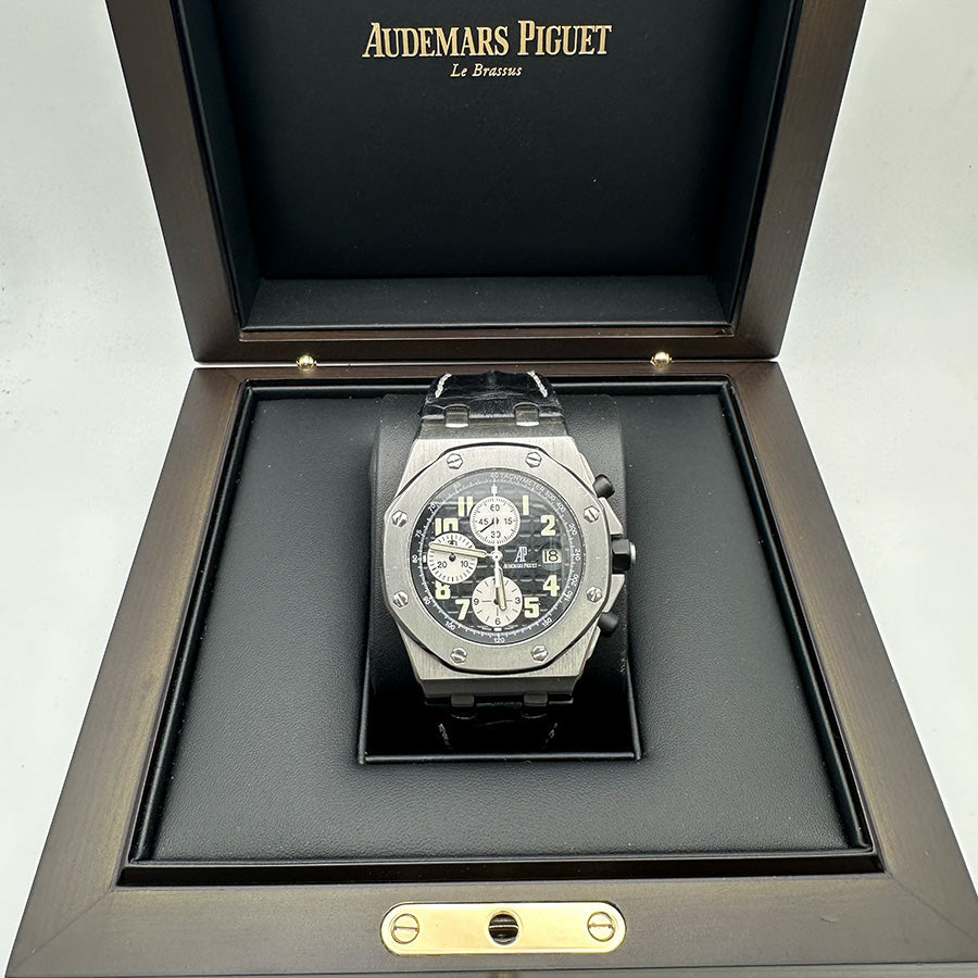Audemars Piguet Royal Oak Offshore Chronograph "Stainless Steel Bezel" 42mm 25940SK Black Dial Pre-Owned
