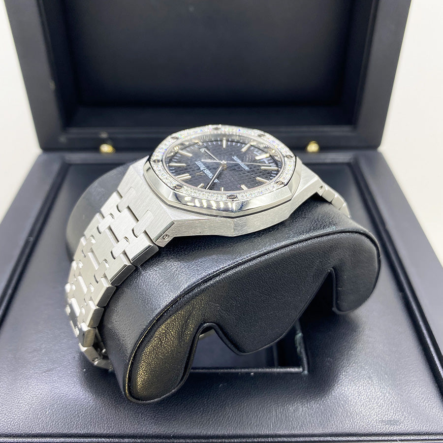 Audemars Piguet Royal Oak 37mm 15451ST.ZZ.1256ST.01.A Black Dial Pre-Owned