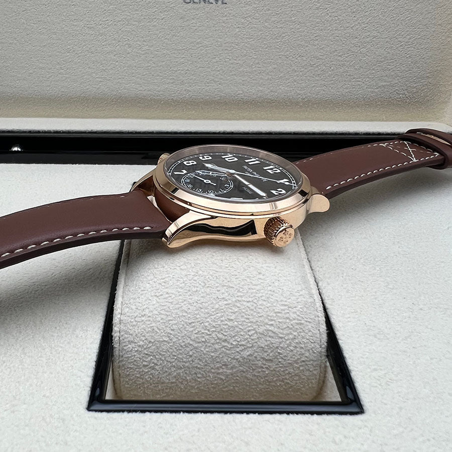 Patek Philippe Calatrava Pilot Travel Time Complication 42mm 5524R-001 Brown Dial