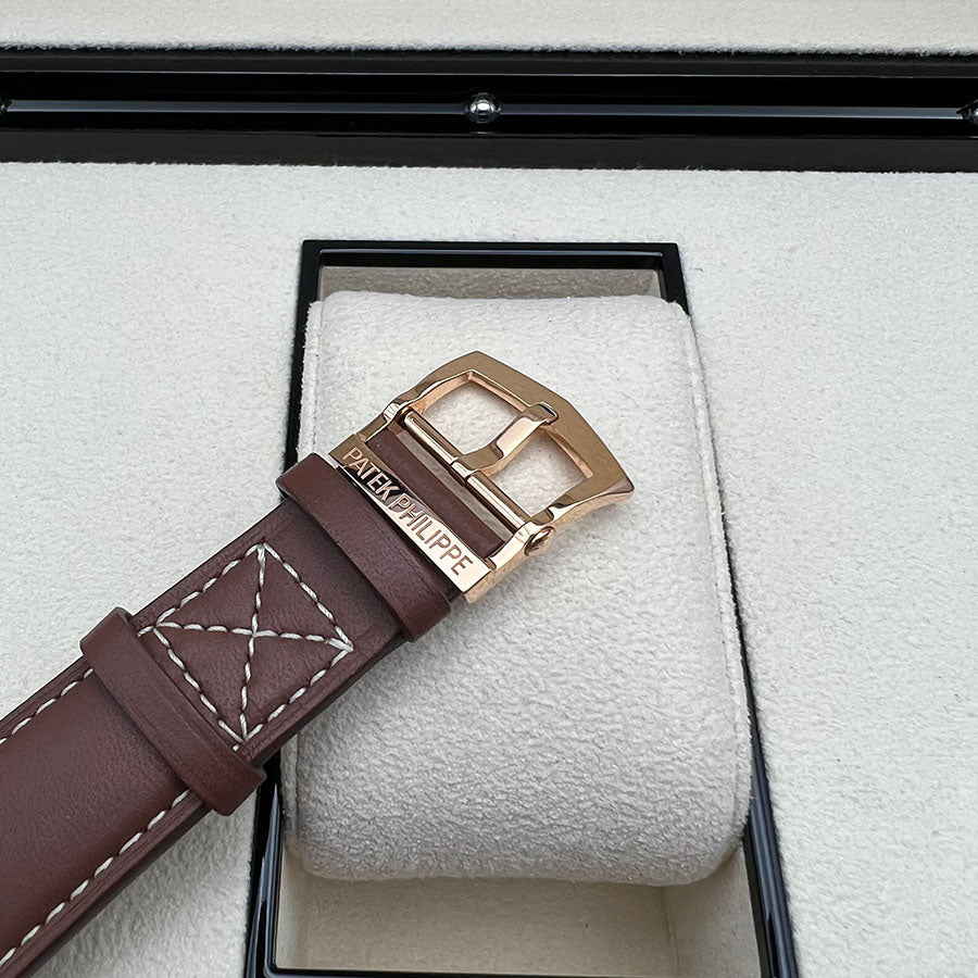 Patek Philippe Calatrava Pilot Travel Time Complication 42mm 5524R-001 Brown Dial