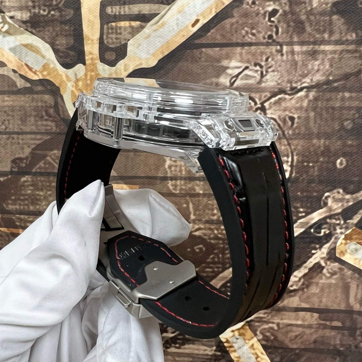 Hublot Big Bang Unico Magic Sapphire crystal on leather strap 411.JX.1170.RX