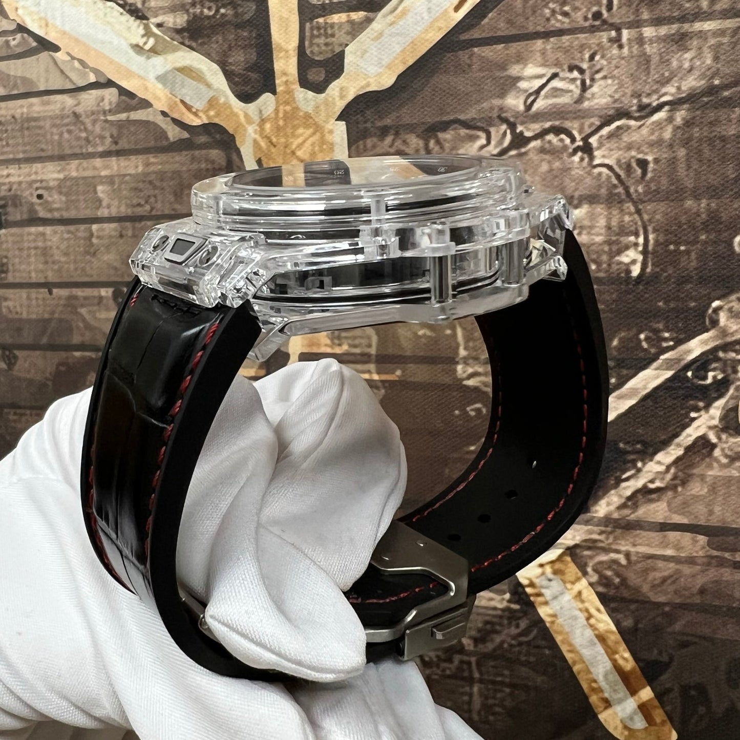 Hublot Big Bang Unico Magic Sapphire crystal on leather strap 411.JX.1170.RX